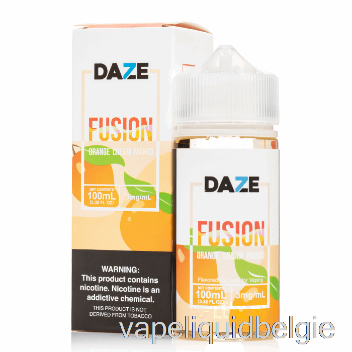 Vape Smaken Sinaasappelcrème Mango - 7 Daze Fusion - 100ml 0mg